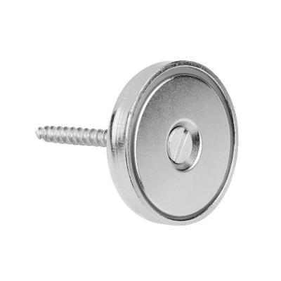 Magnet Ferrit Ø40 mm med Ø5,5 mm försänkt hål